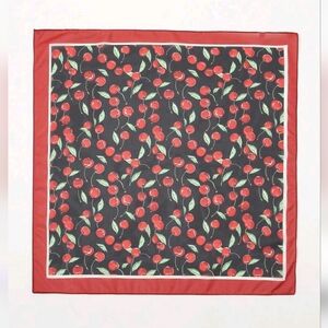 🆕️🍒 BLACK CHERRY SCARF / BANDANA🍒